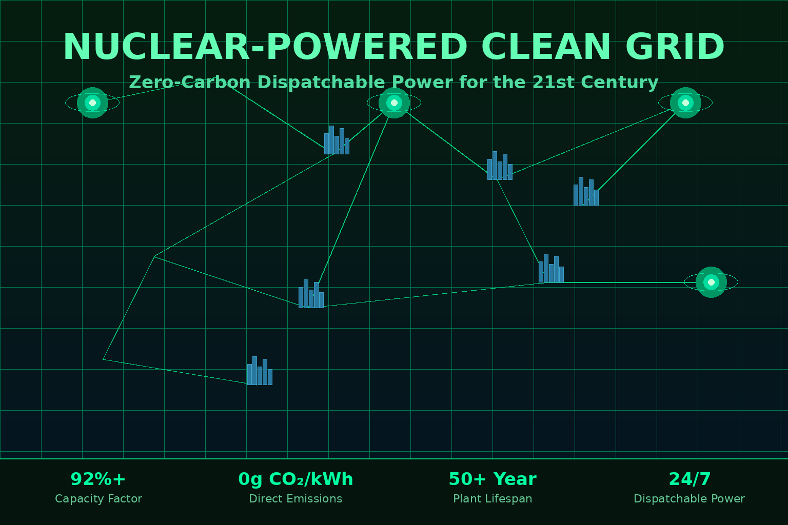 Nuclear-Powered Clean Grid: Zero-Carbon Dispatchable Power